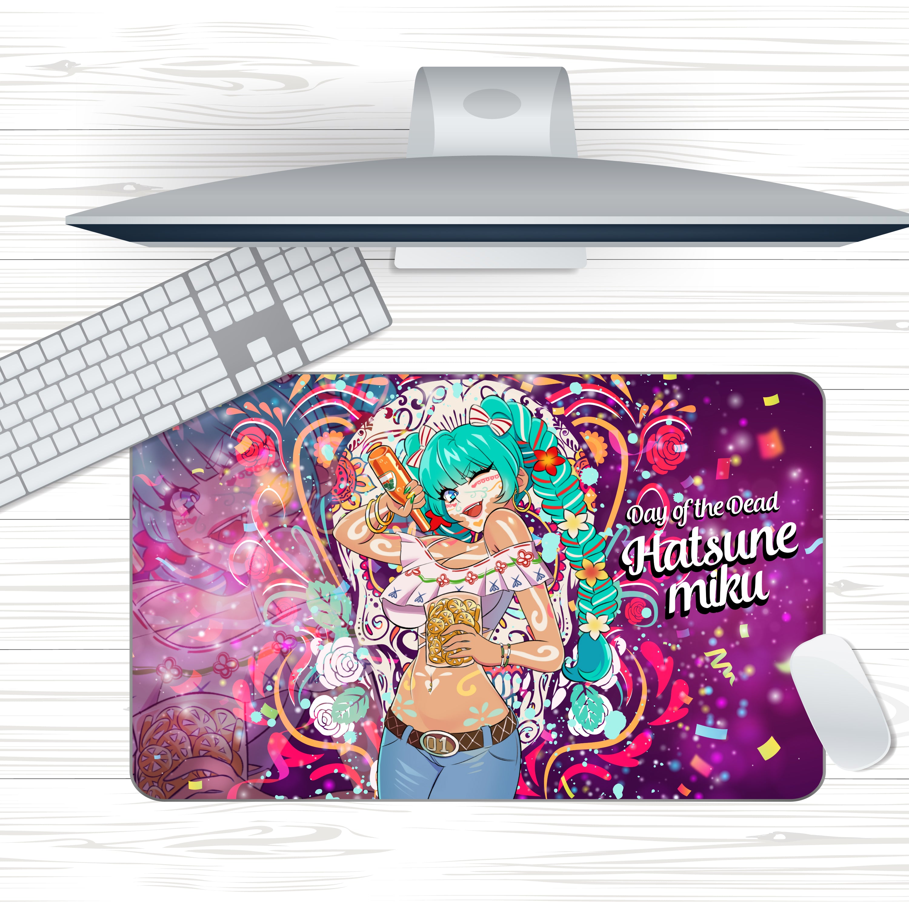 Anime Waifu Mexican Miku Mousepad