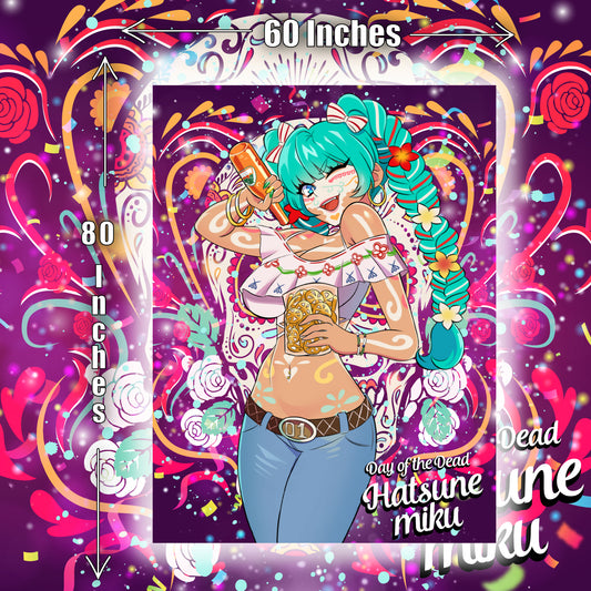 Day of the Dead Hatsune Miku <3 Blanket