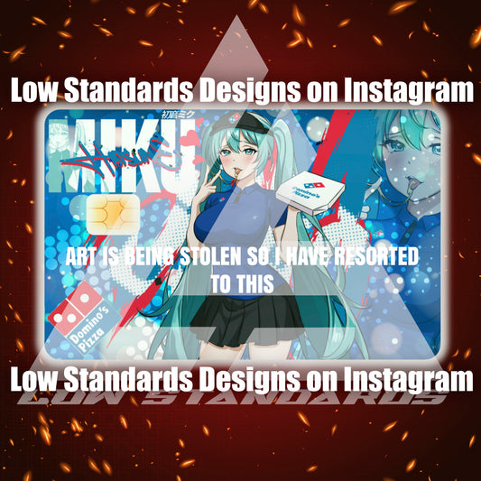 Dominos Miku Credit Card Skin