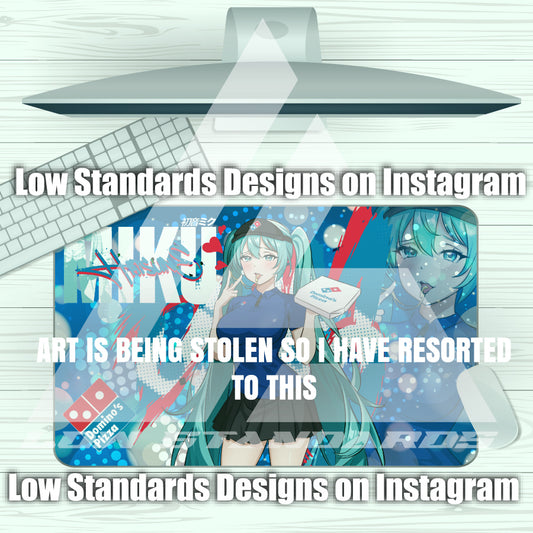 Dominos Pizza Girl Hatsune Miku Mousepad
