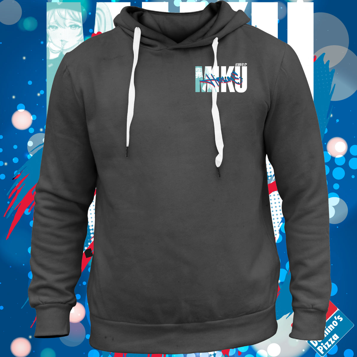 Screen Printed Apparel Dominos Hatsune Miku