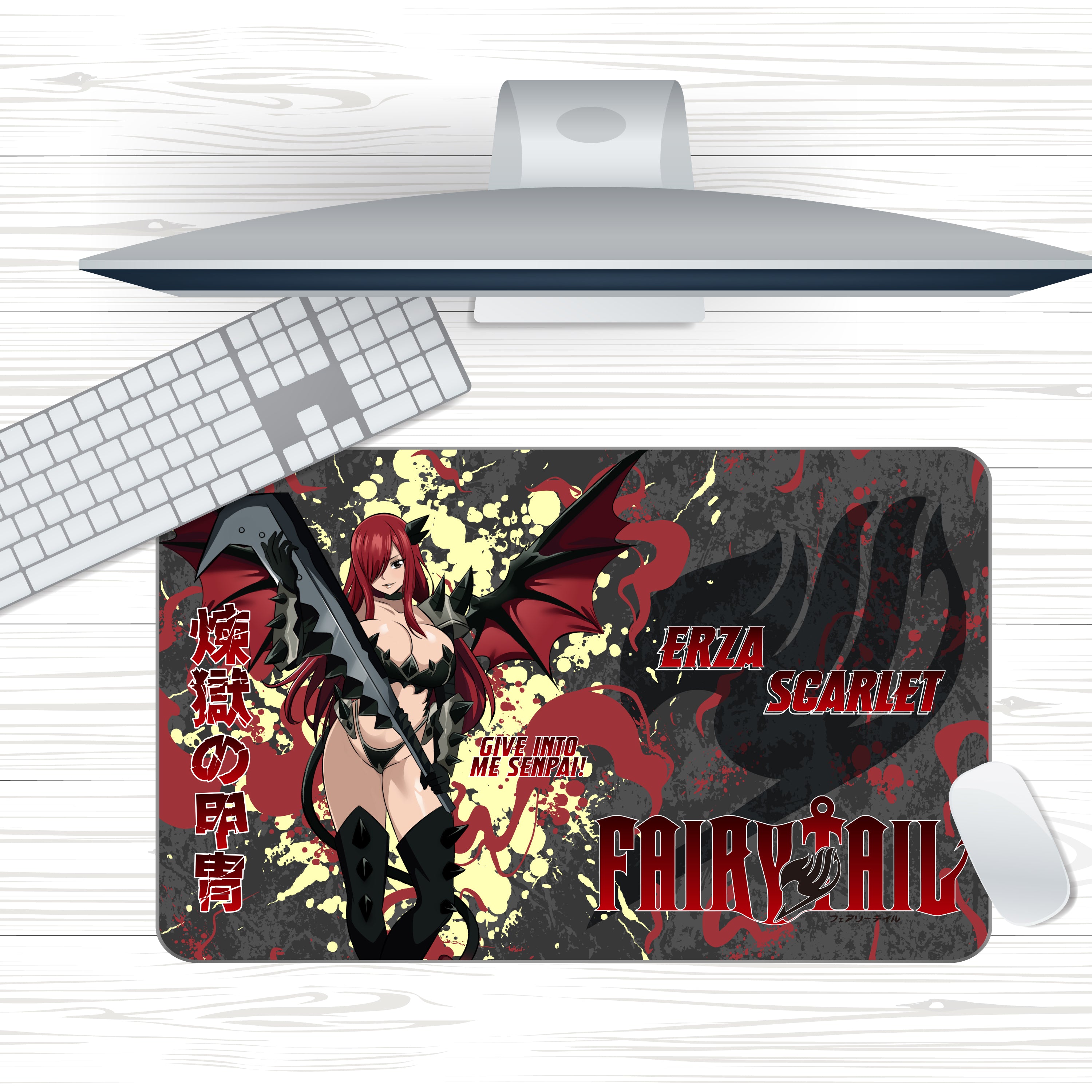 Anime Waifu Erza Scarlet Mousepad