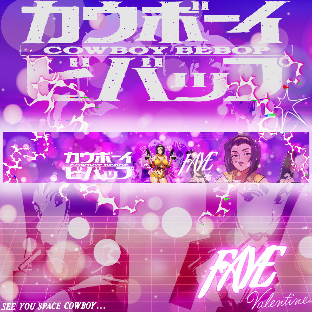 Vehicle Windshield Banner Faye Valentine
