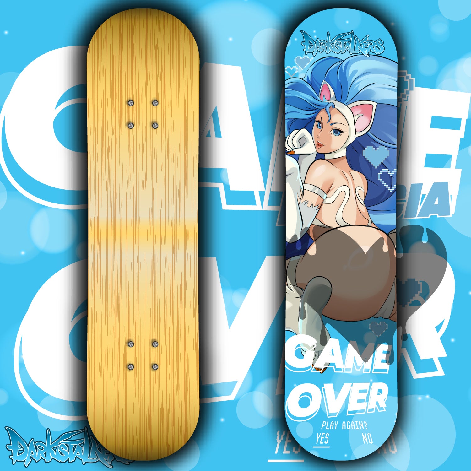 Anime Waifu Skate Deck Felicia
