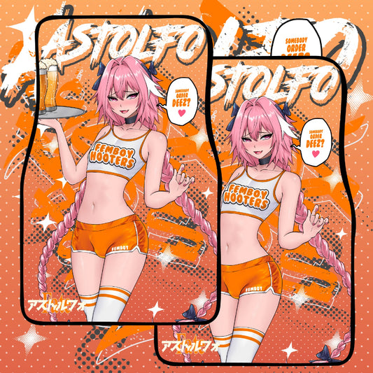 Femboy Hooters Astolfo Car Mats