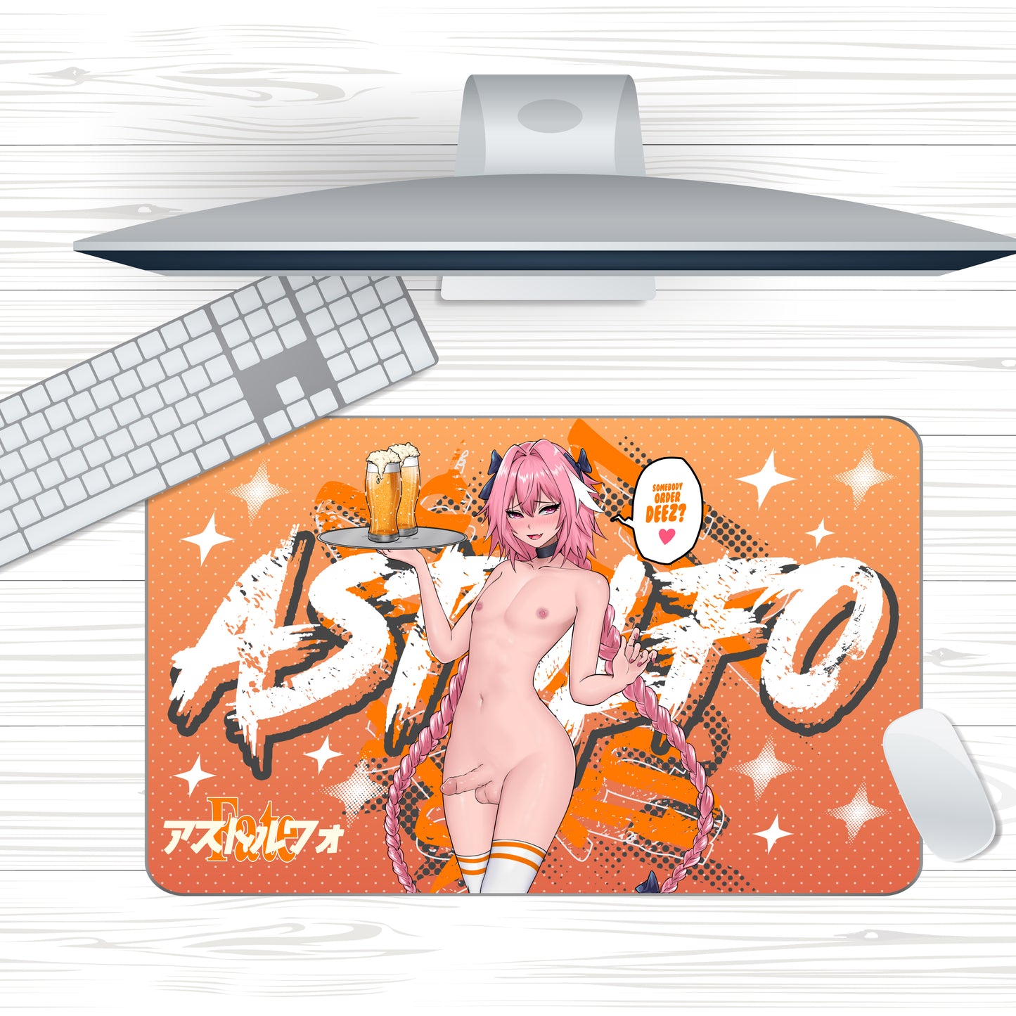 Femboy Hooters Astolfo Mousepad