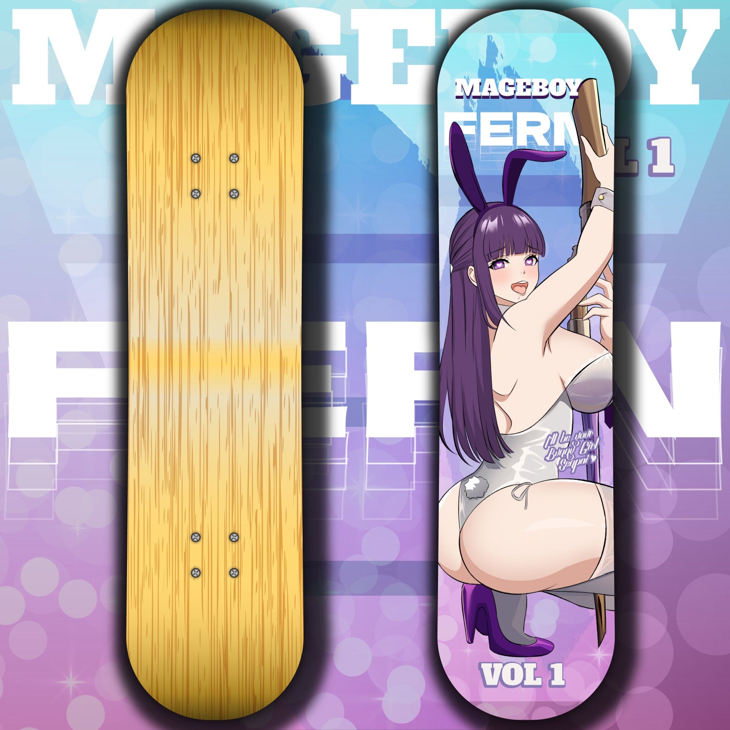 Anime Waifu Skate Deck Frieren