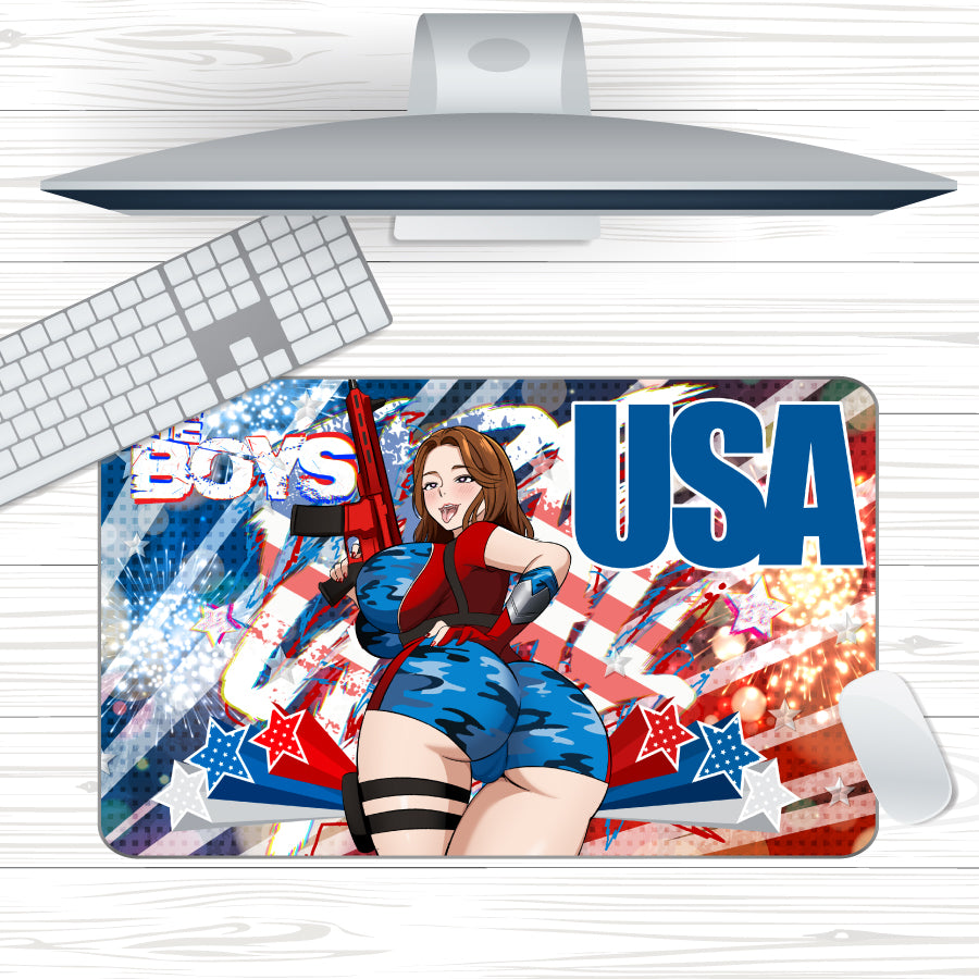 Anime Waifu Firecracker Mousepad