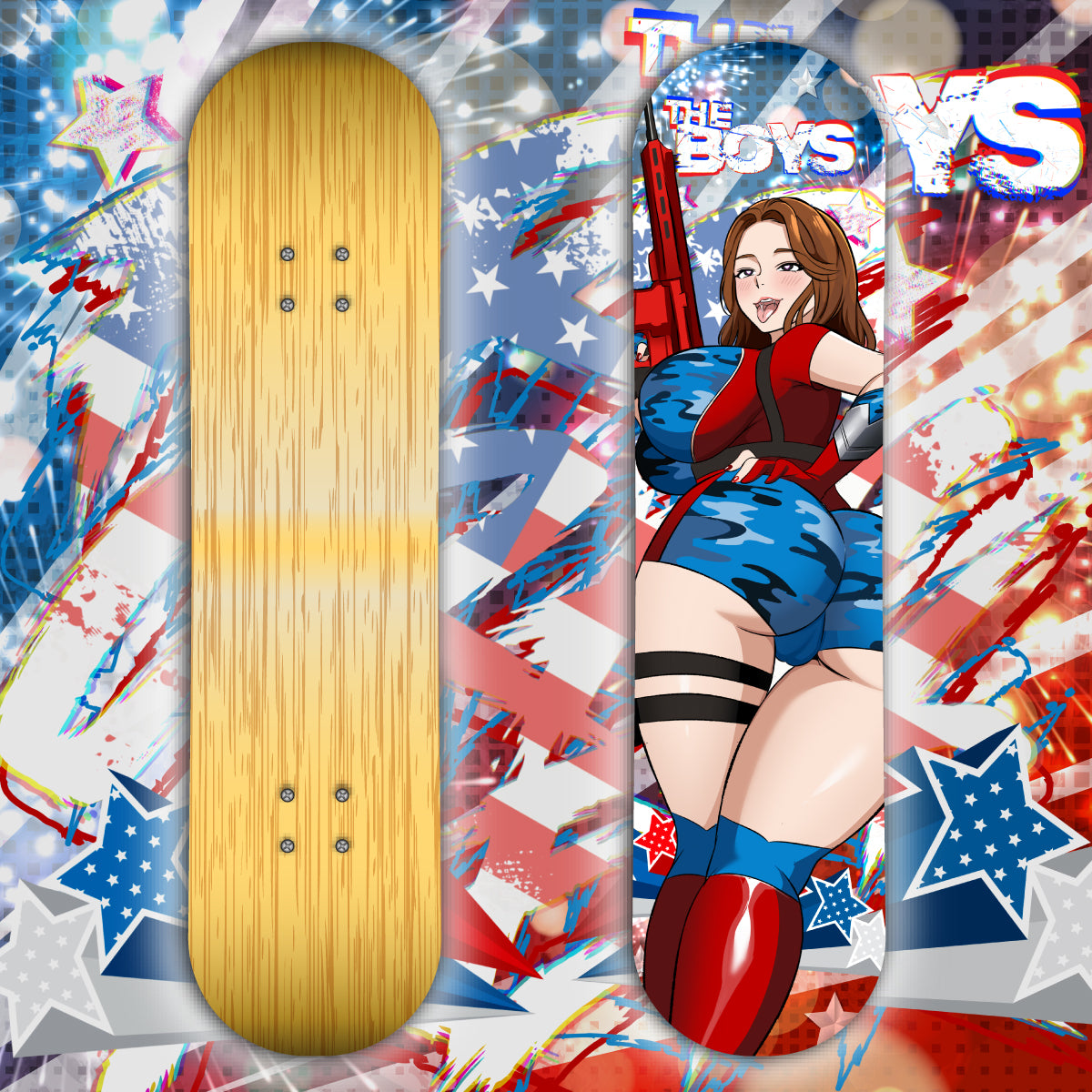 Anime Waifu Skate Deck Firecracker
