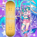 Anime Waifu Skate Deck Fort Miku