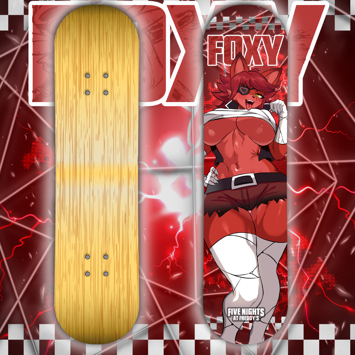 Anime Waifu Skate Deck Foxy
