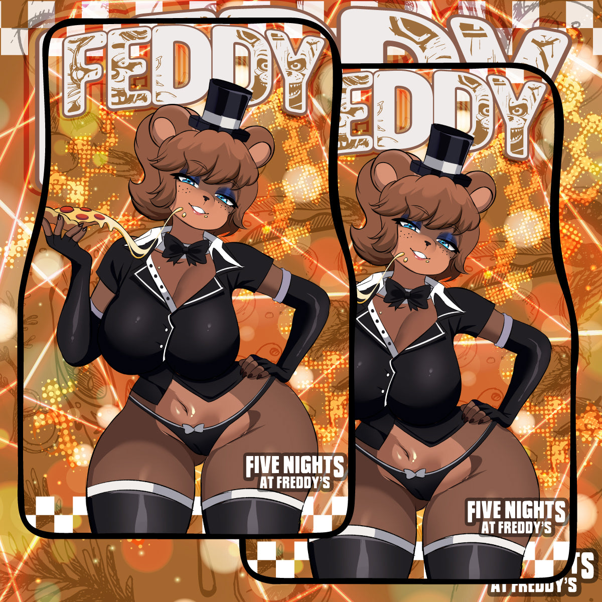 Anime Waifu Car Mats Freddy