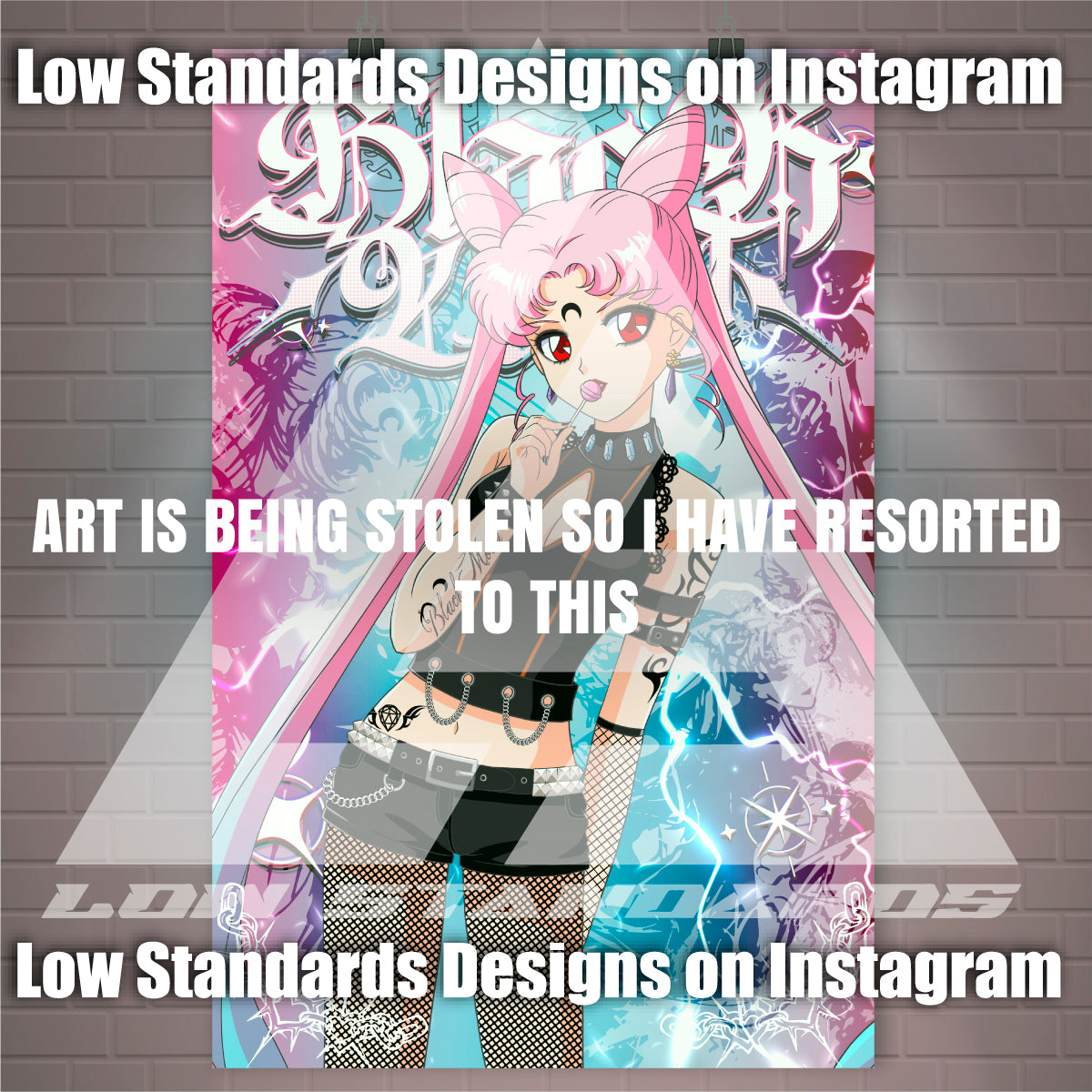 Goth Black Lady Poster / Wall Banner