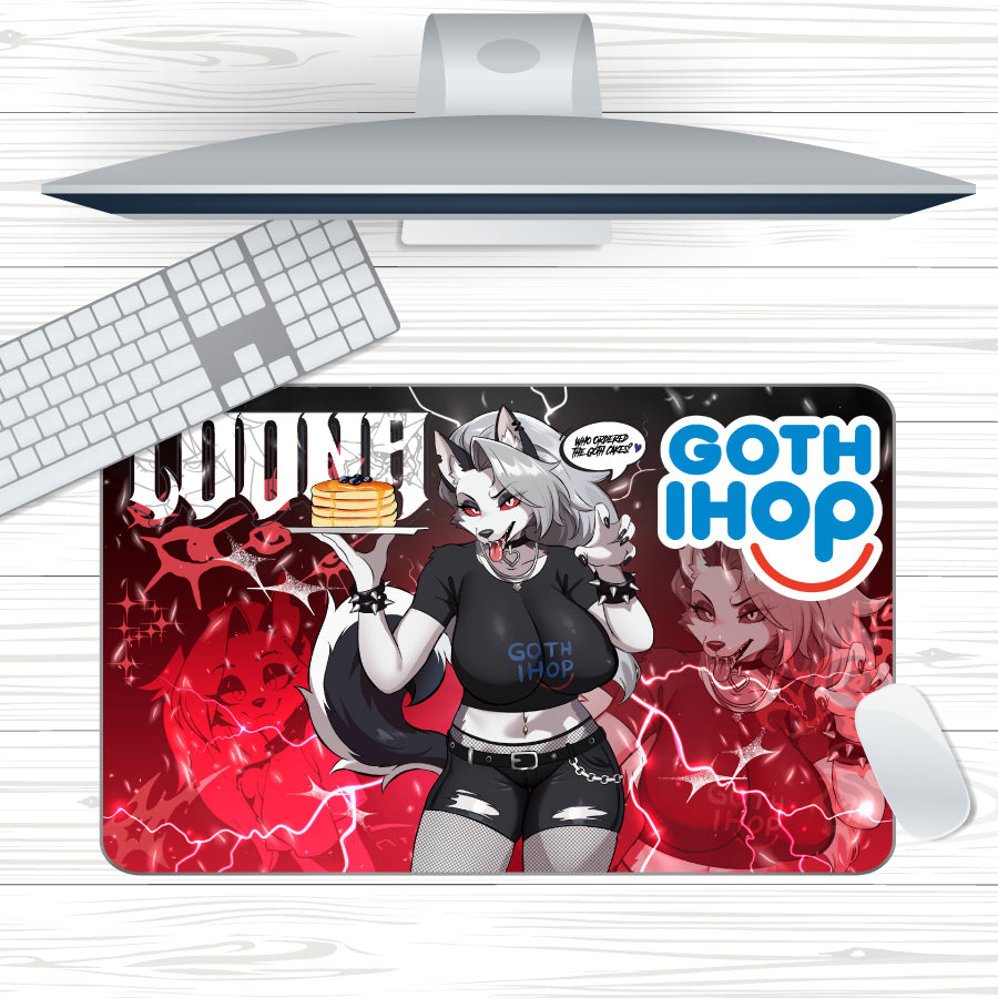 Anime Waifu Loona Wolf Mousepad