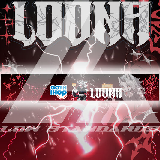 Goth IHop Loona Wolf Windshield Banner