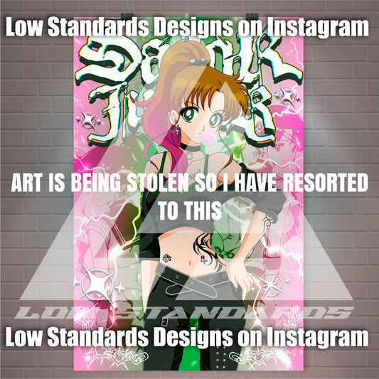 Goth Sailor Guardian Jupiter Poster / Wall Banner