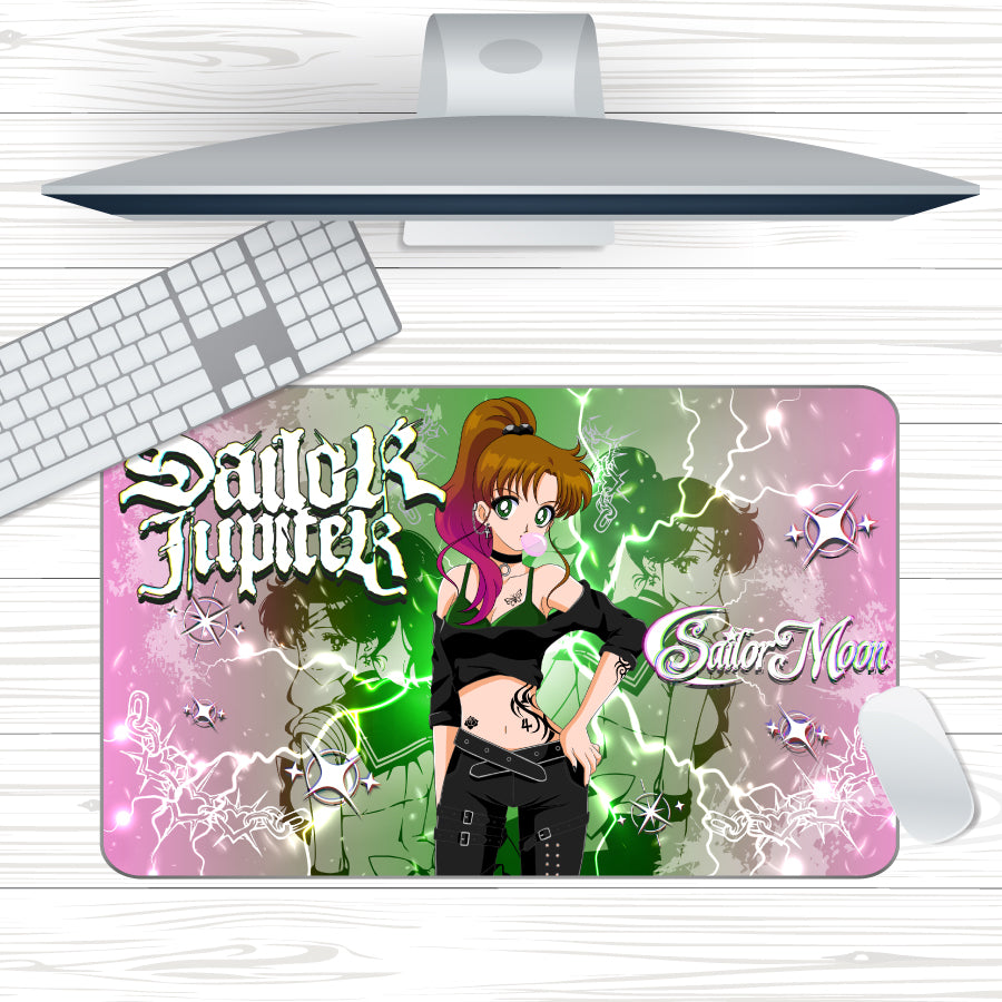 Anime Waifu Goth Guardian Jupiter Mousepad