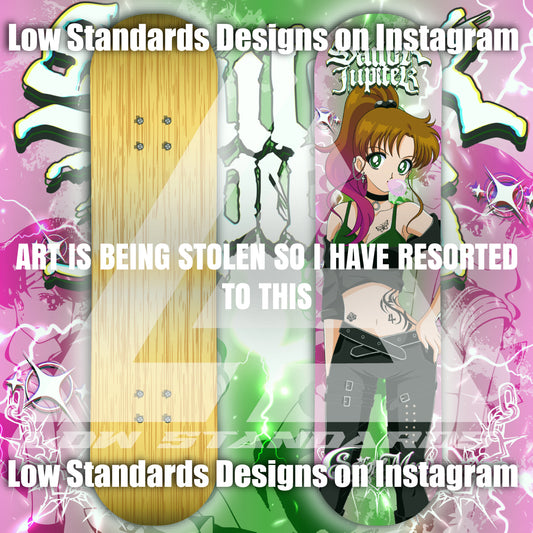 Goth Sailor Guardian Jupiter Skate Deck