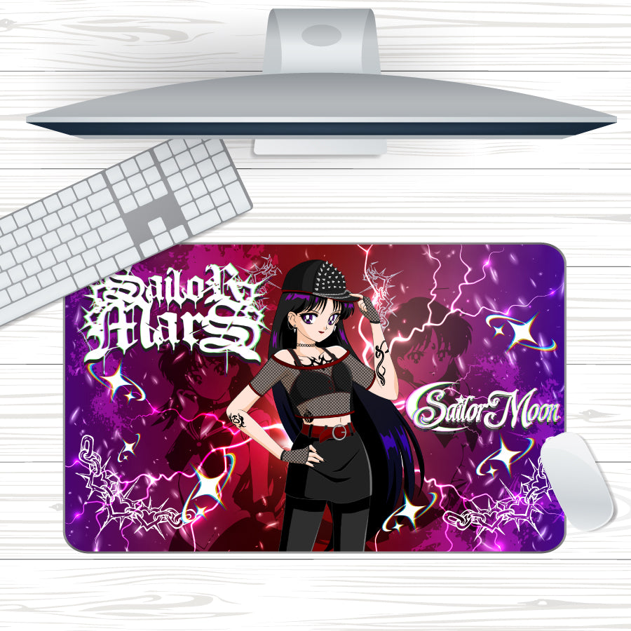 Anime Waifu Goth Guardian Mars Mousepad