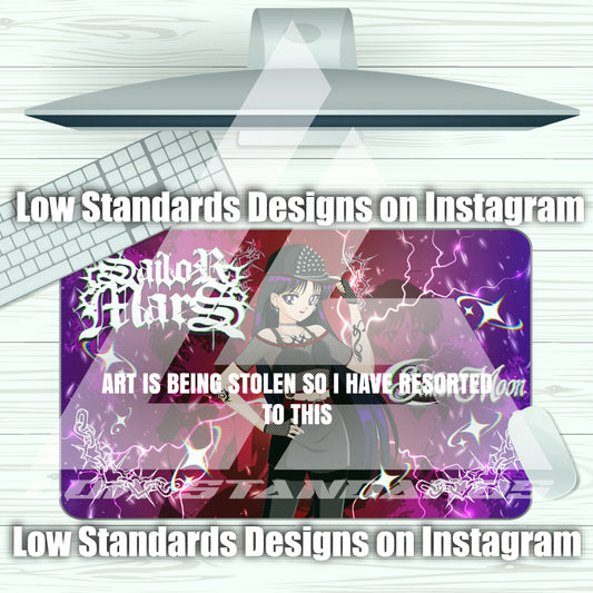 Goth Sailor Guardian Mars Mousepad