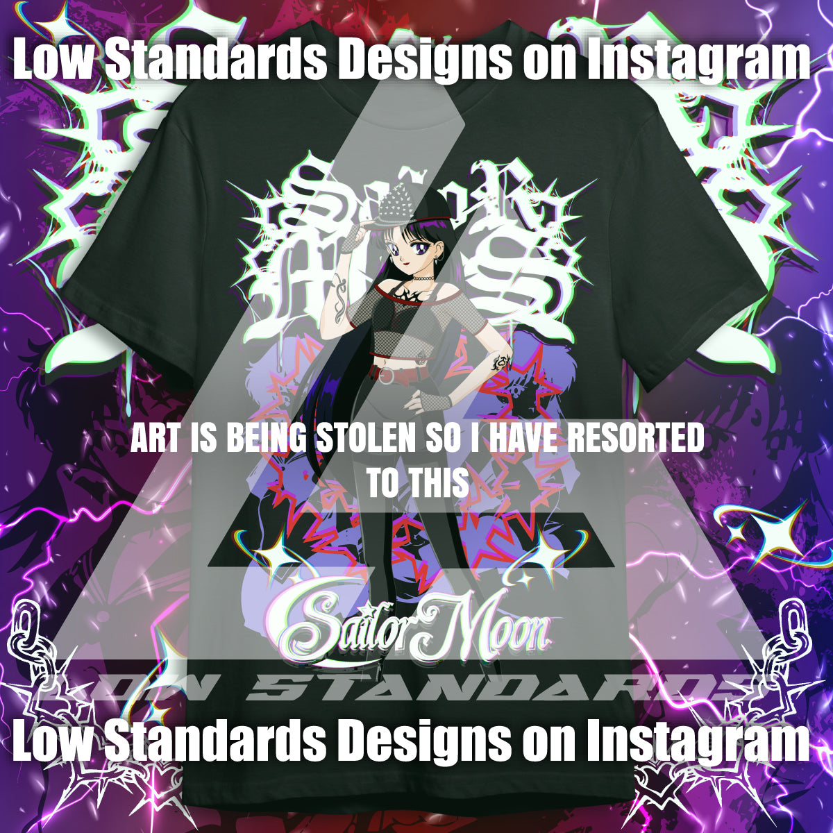 Goth Sailor Guardian Mars<3 Shirt & Hoodie