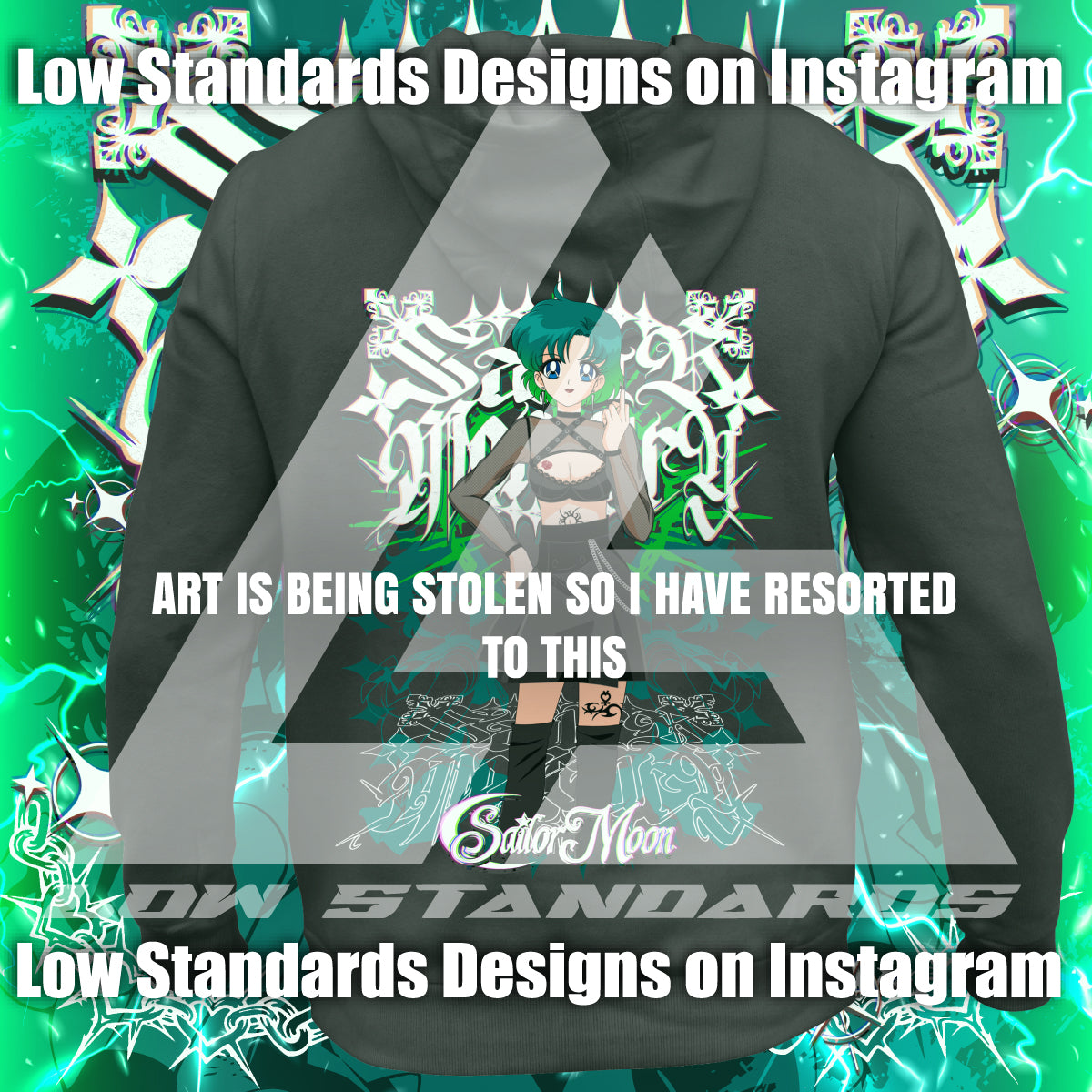 Goth Sailor Guardian Mercury<3 Shirt & Hoodie