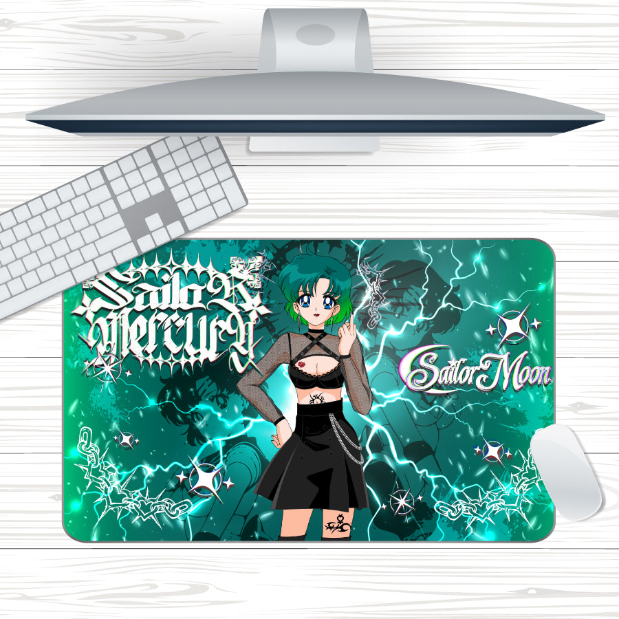 Anime Waifu Goth Guardian Mercury Mousepad
