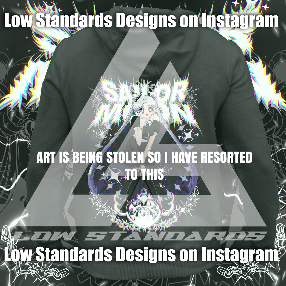 Goth Sailor Guardian Moon<3 Shirt & Hoodie