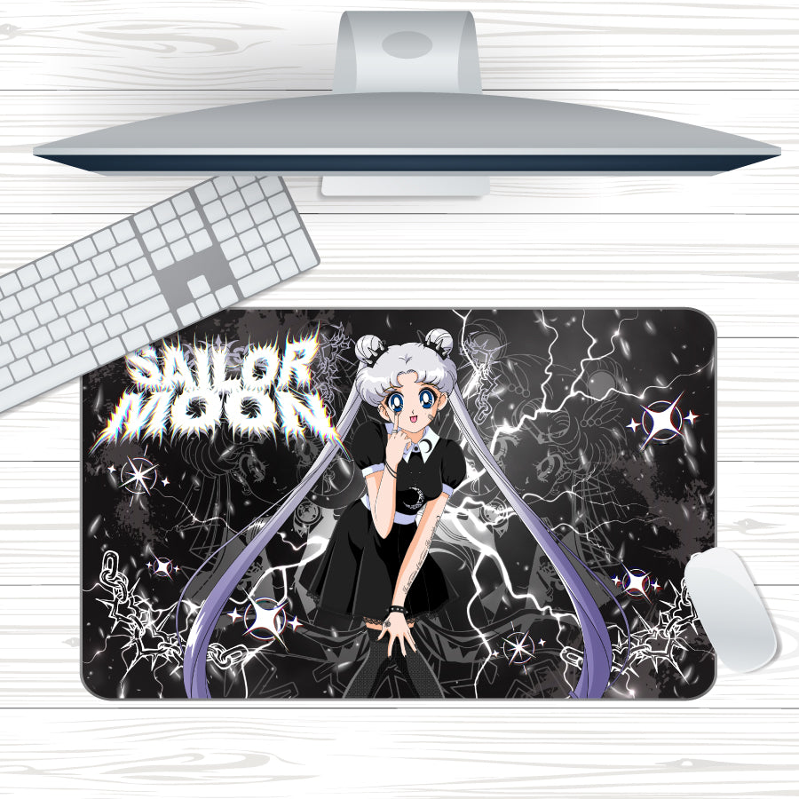 Anime Waifu Goth Guardian Moon Mousepad