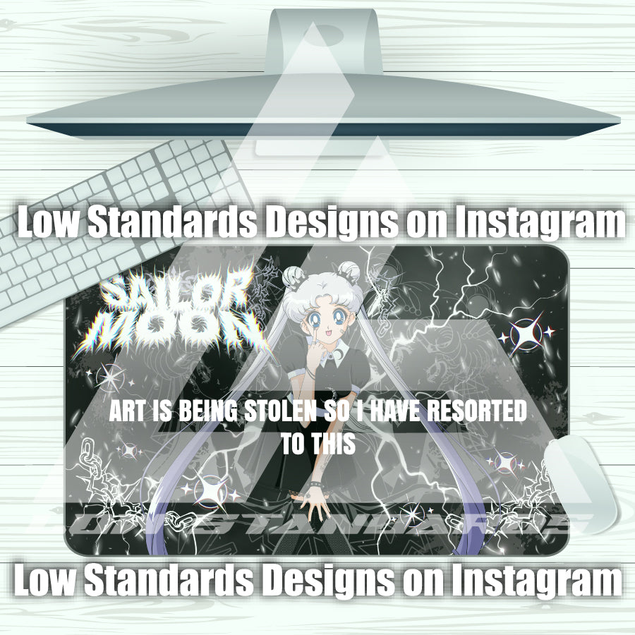 Goth Sailor Guardian Moon Mousepad