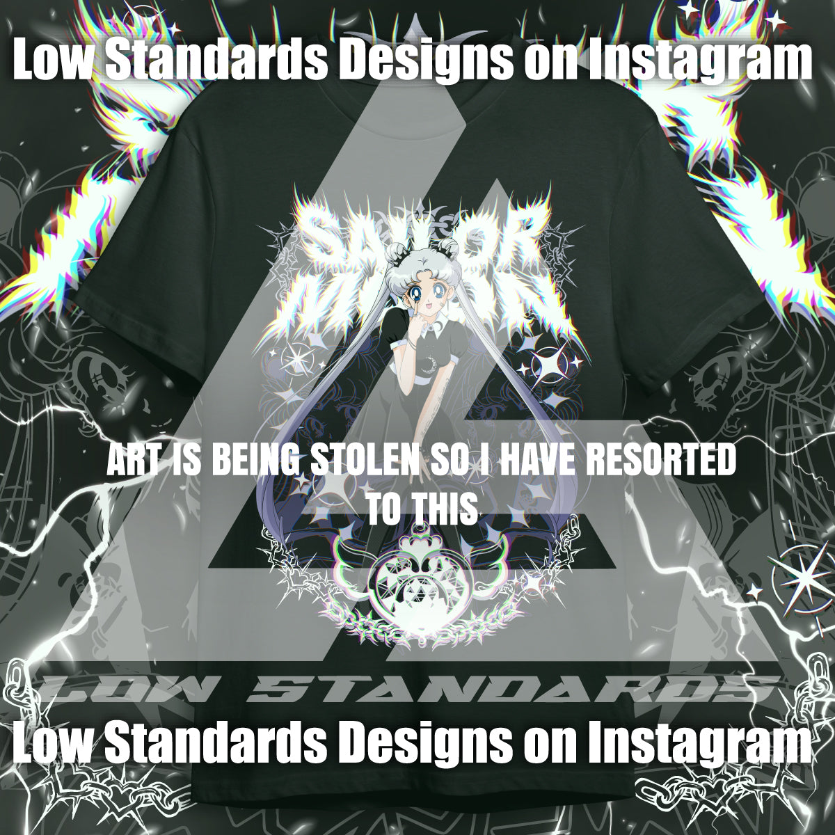 Goth Sailor Guardian Moon<3 Shirt & Hoodie