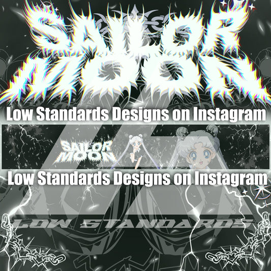 Goth Sailor Guardian Moon Windshield Banner