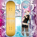 Anime Waifu Skate Deck Black Lady