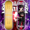 Anime Waifu Skate Deck Goth Guardian Mars