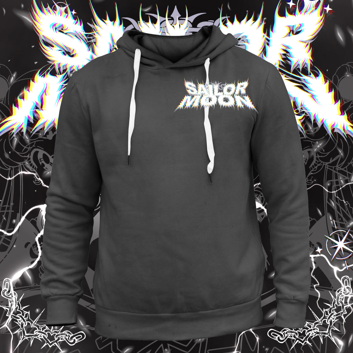 Screen Printed Apparel Goth Guardian Moon