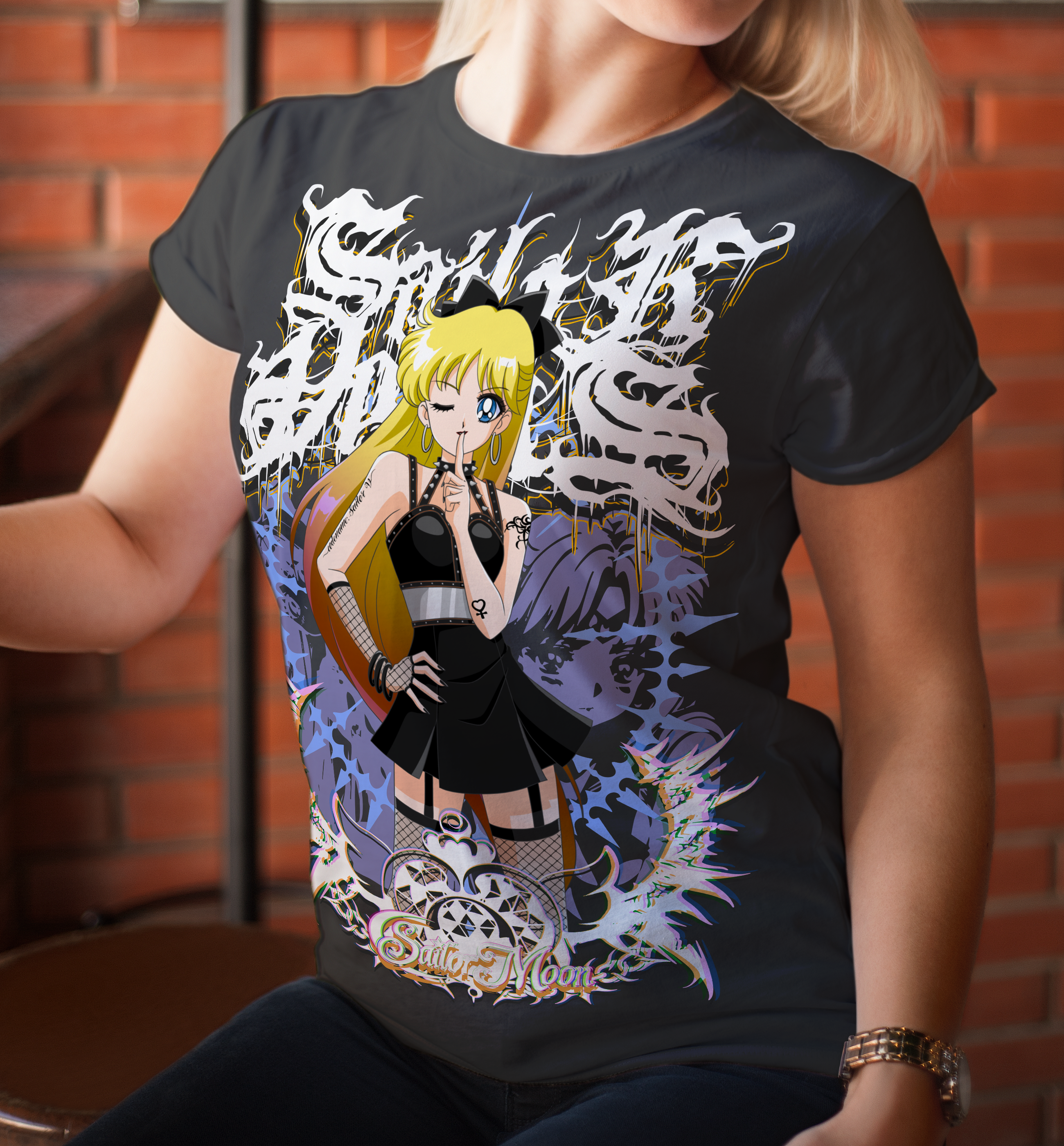 Screen Printed Apparel Goth Guardian Venus