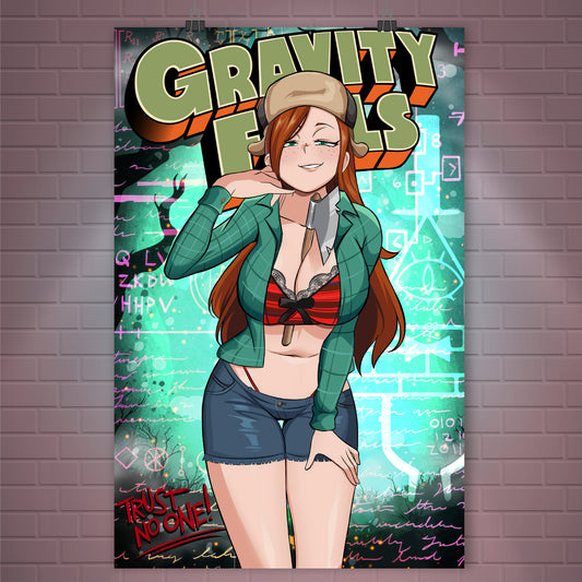 Gravity Falls Seductive Wendy <3 Poster / Wall Banner