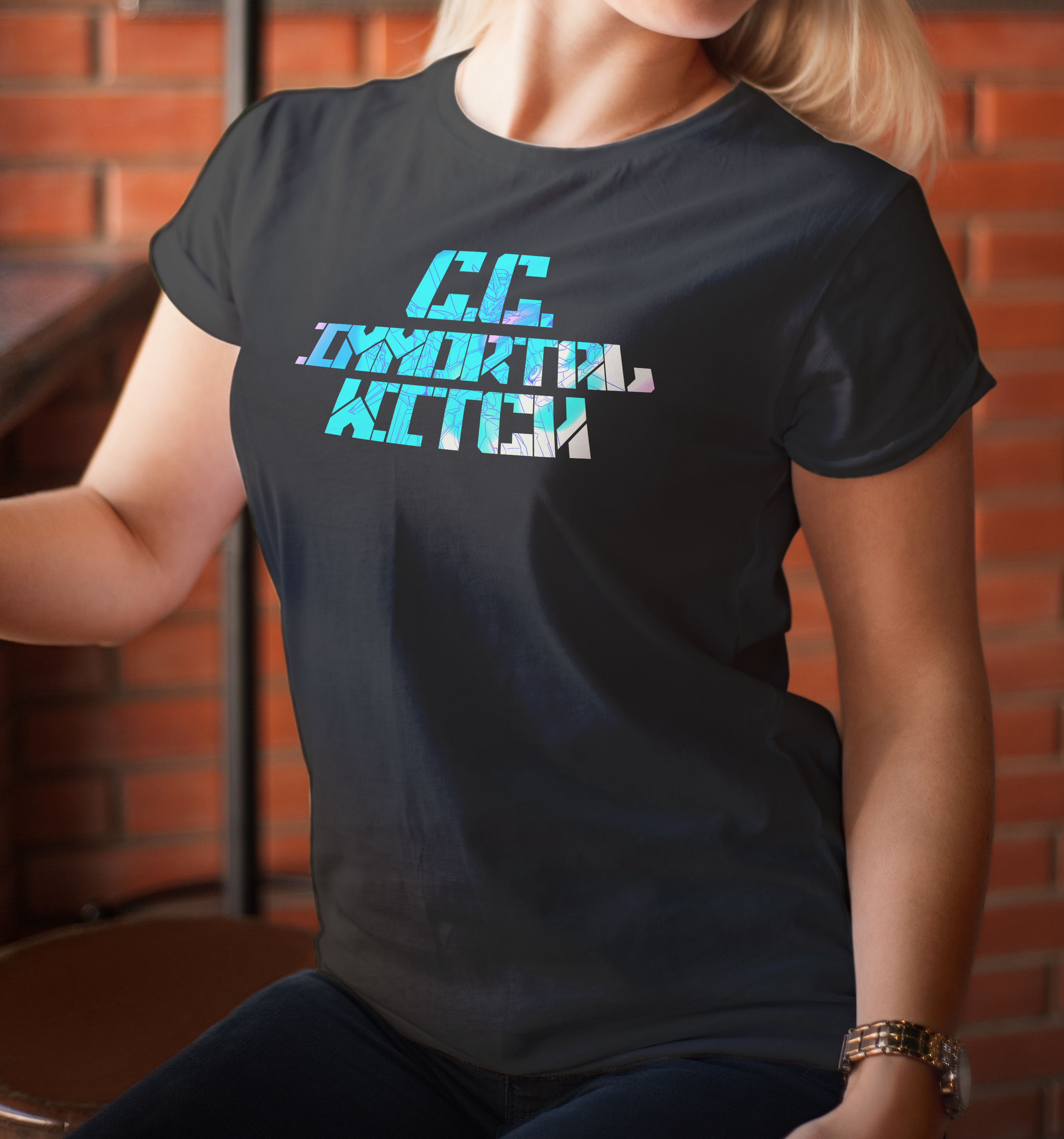 Screen Printed Apparel Gundam C.C.