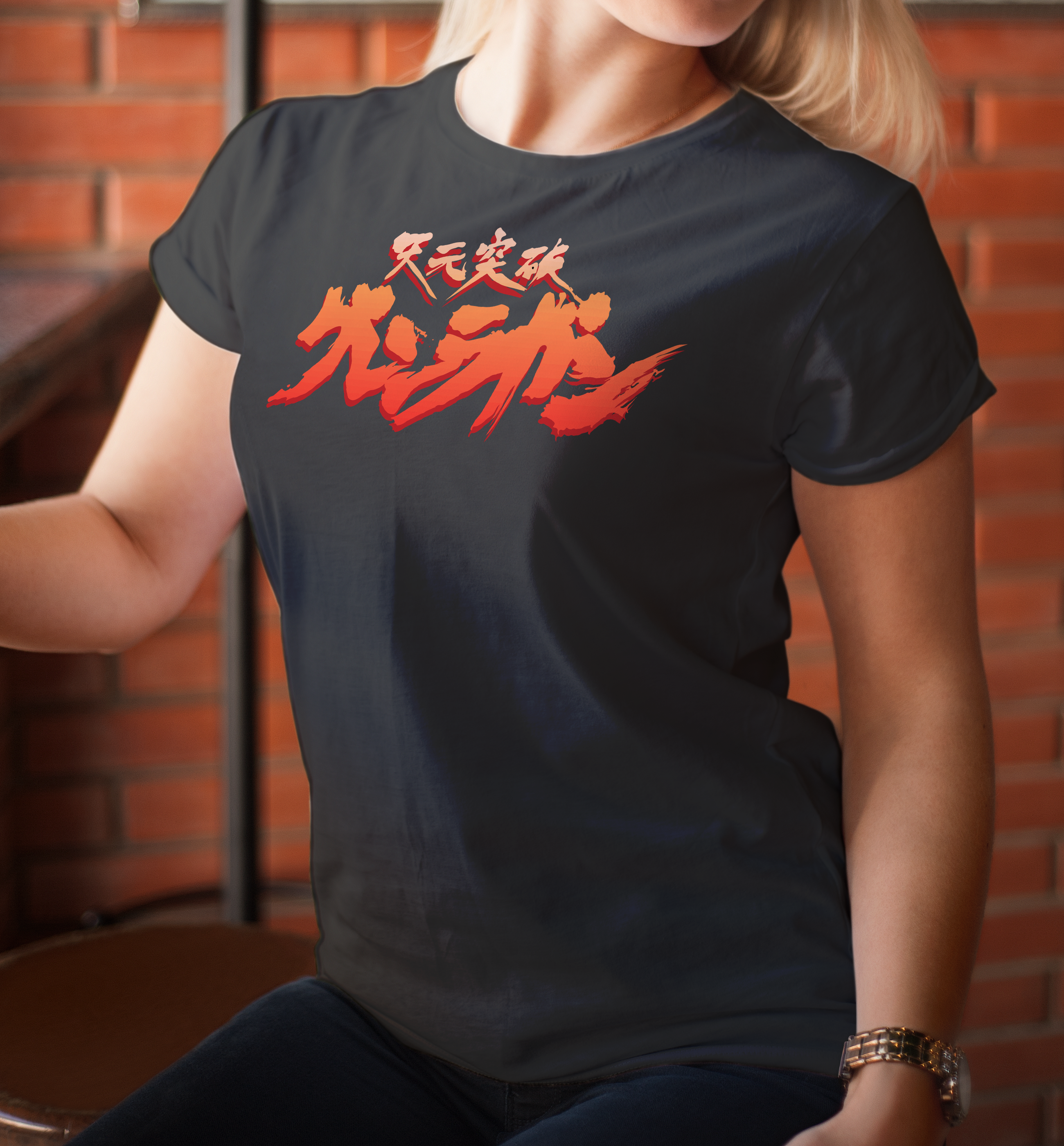 Screen Printed Apparel Gundam Gurren Lagann