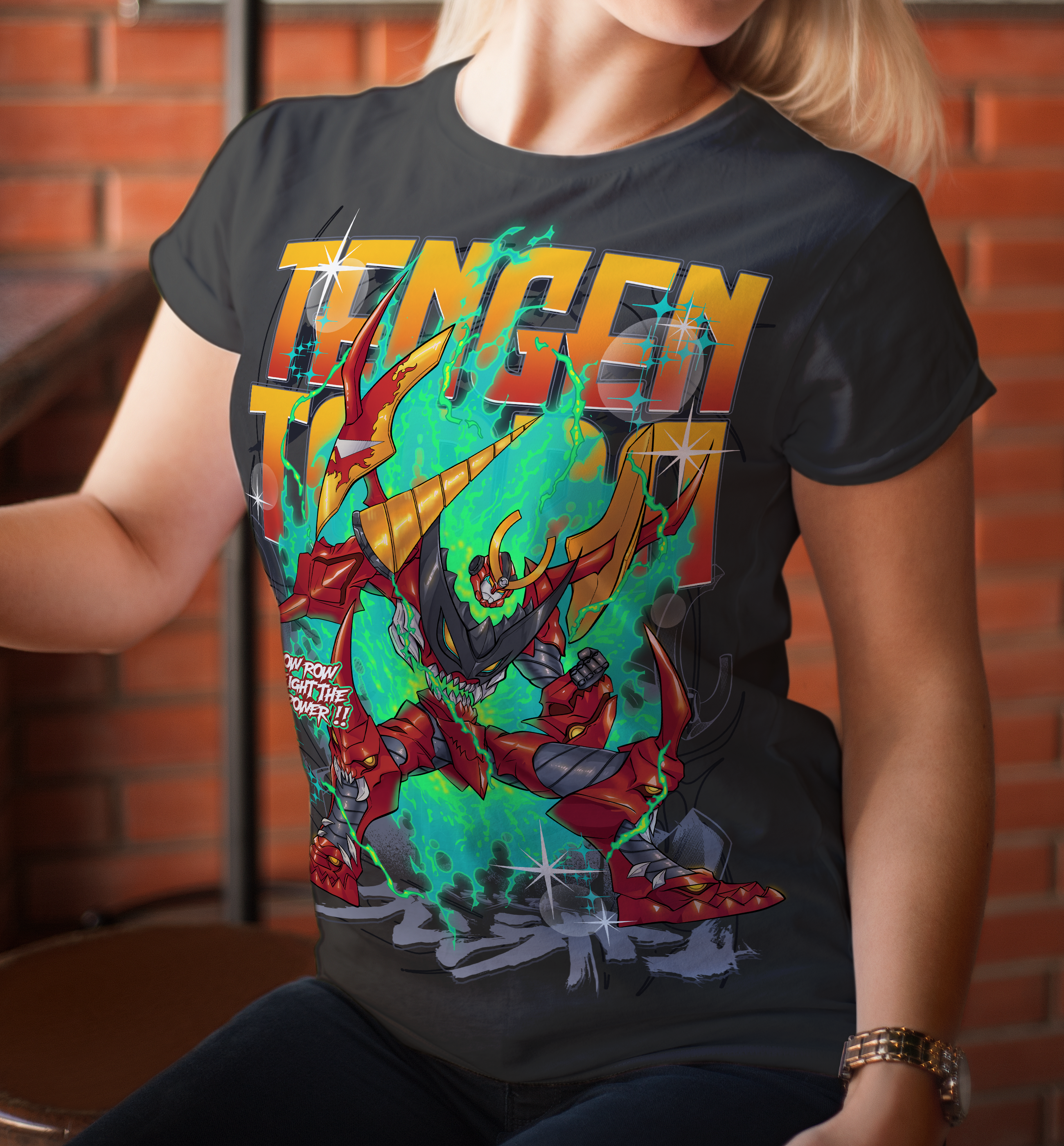 Screen Printed Apparel Gundam Gurren Lagann