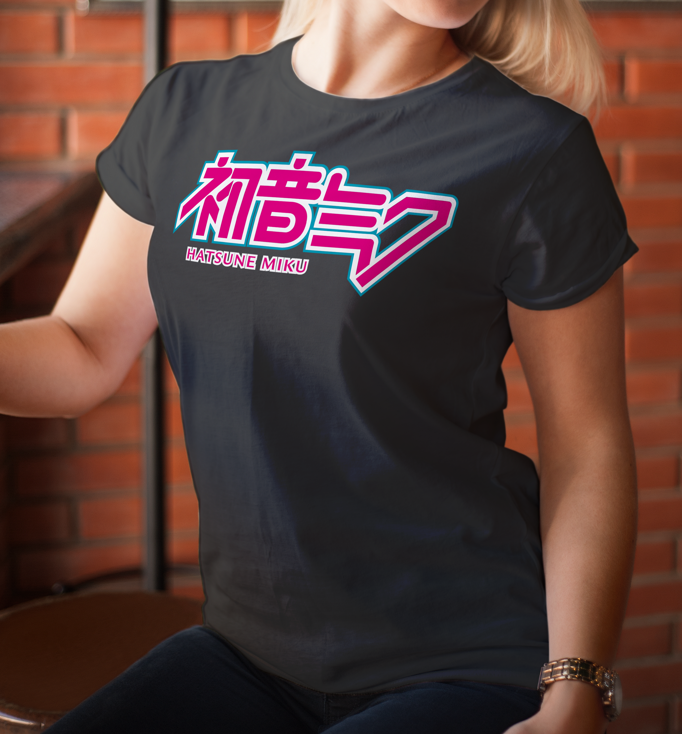 Screen Printed Apparel Gundam Hatsune Miku