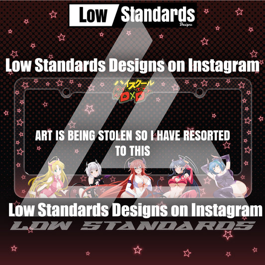 High School DxD License Plate Frame V2
