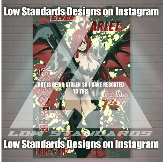 Purgatory Erza Scarlet Poster / Wall Banner