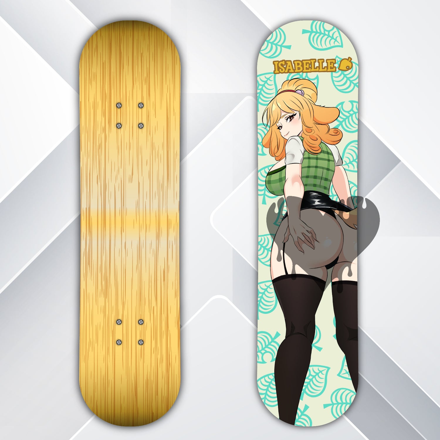 Anime Waifu Skate Deck Isabelle