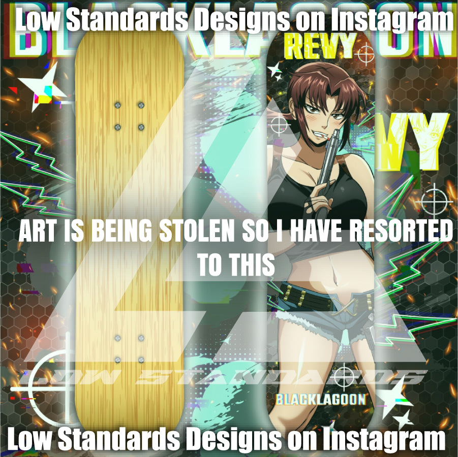 Black Lagoon Revy Skate Deck