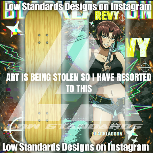 Black Lagoon Revy Skate Deck