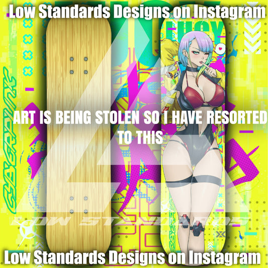 RX7 Edition Cyber Punk Lucy <3 Skate Deck