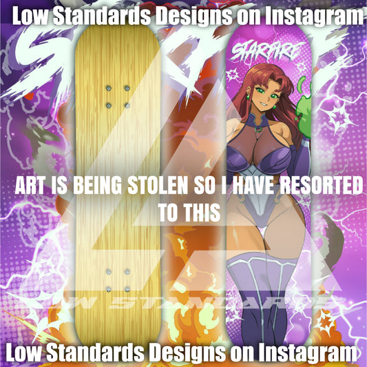 Starfire <3 Skate Deck