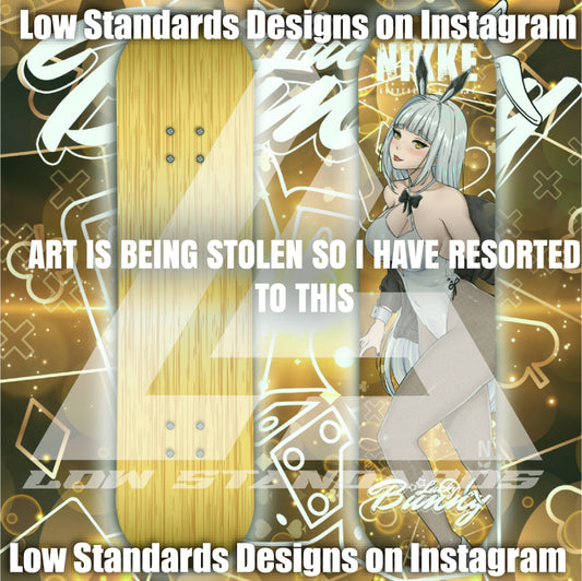 Lucky Bunny Blanc <3 Skate Deck