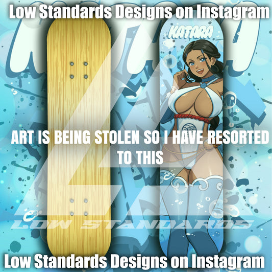 Seductive Katara <3 Skate Deck